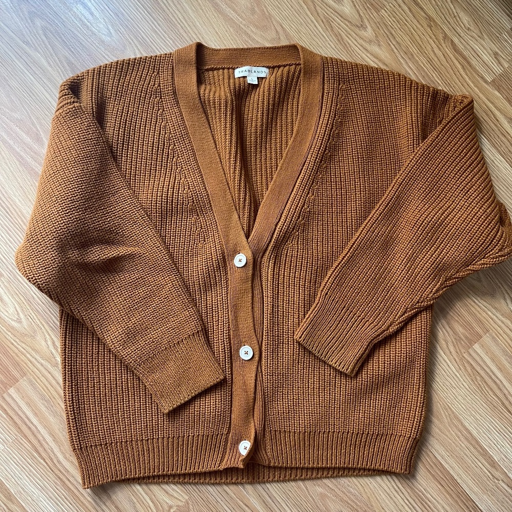 Tradlands Ochre Knit Shelter Cardigan
